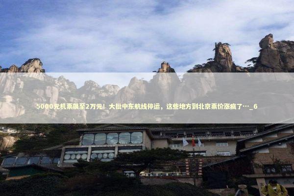 5000元机票飙至2万元！大批中东航线停运，这些地方到北京票价涨疯了…_6 新闻