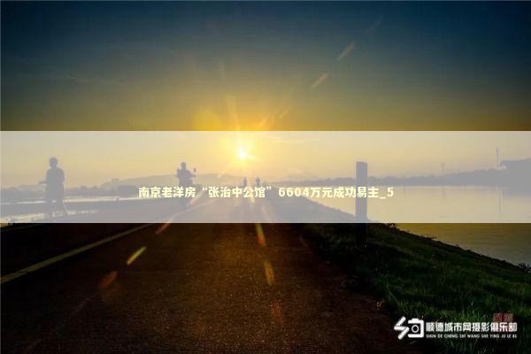 南京老洋房“张治中公馆”6604万元成功易主_5 新闻